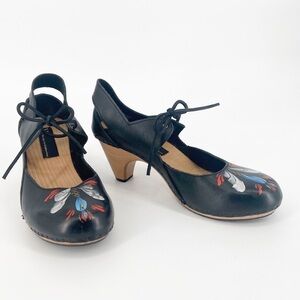 Anthropologie Asa Westlund Clogs There Goes The Neighborhood